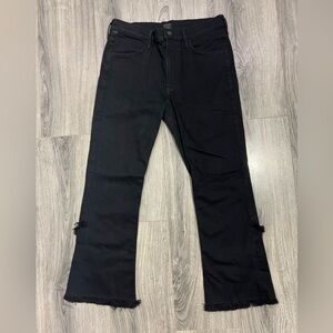 Citizens Of Humanity Jeans Womens Sz‎ 30 Black Drew Fray Highrise Crop Flare